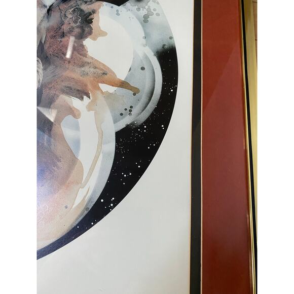 "New Worlds" by Jonas Gerard, signed‎ Lithograph framed and matted 31 x31 - Picture 4 of 9